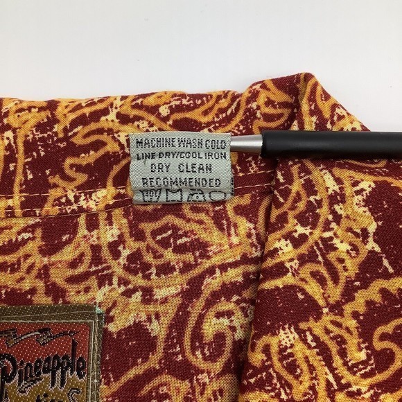 Pineapple Connection‎ Mens Short Sleeve Button Up Hawaiian Shirt Size Large - Picture 7 of 7